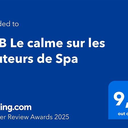 B&B Le Calme Sur Les Hauteurs De Spa Tiege Εξωτερικό φωτογραφία